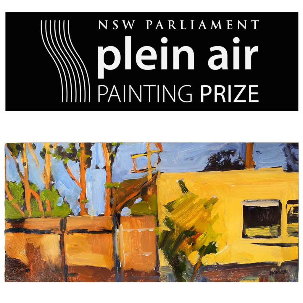 Ross Skinner, finalist in the 2013 NSW Parliament Plein Air Painting Prize | 'Advancing Shadows', 2012