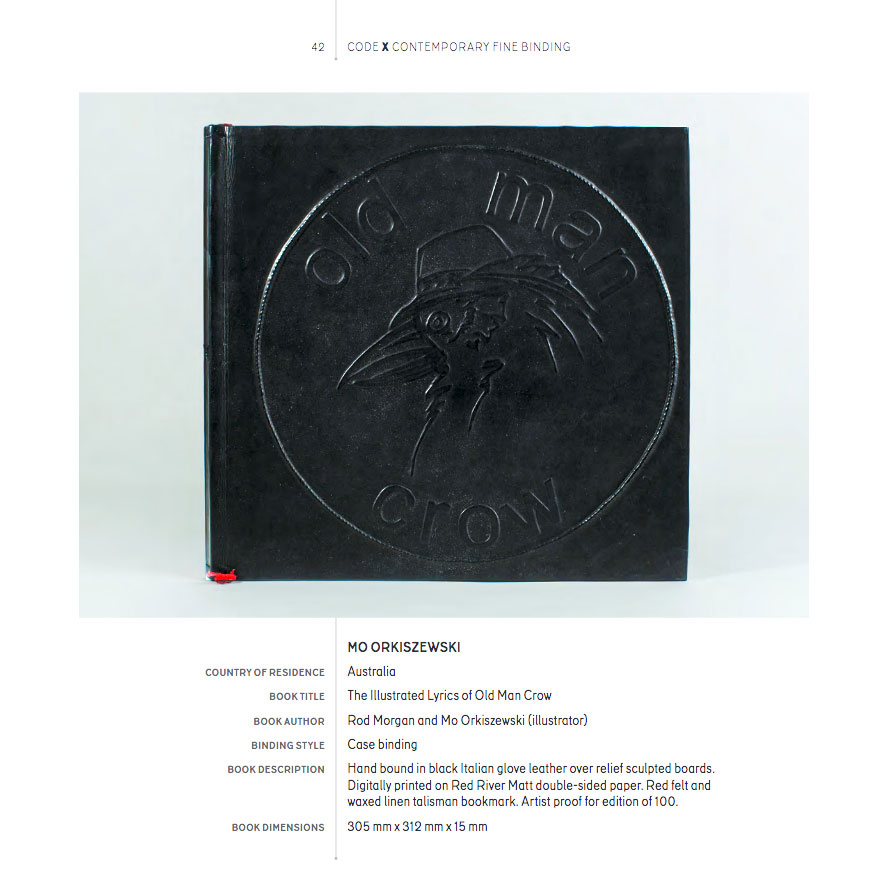 Mo Orkiszewski | Invited Exhibitor | CODE X: Contemporary Fine Binding | Curated by Terence Uren | Canberra.