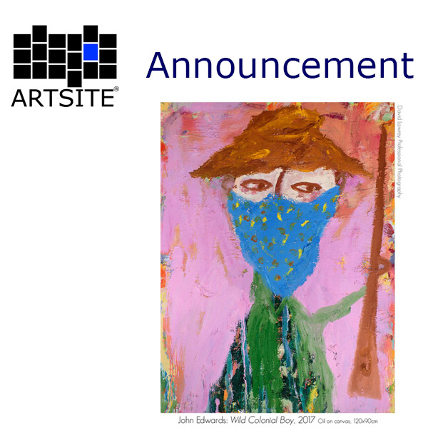 John Edwards now Represented by Artsite Galleries, Sydney.