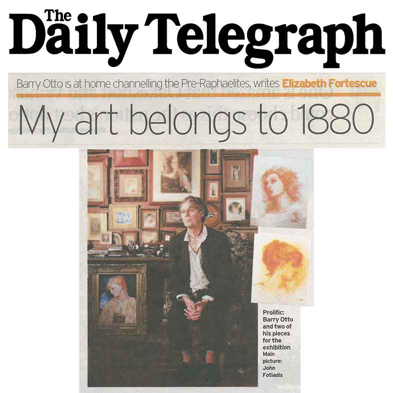 The Daily Telegraph, My Art belongs to 1880 by Elizabeth Fortescue, Barry Otto - A Romantic Obsession until June 5, 2011 Artsite Galleries