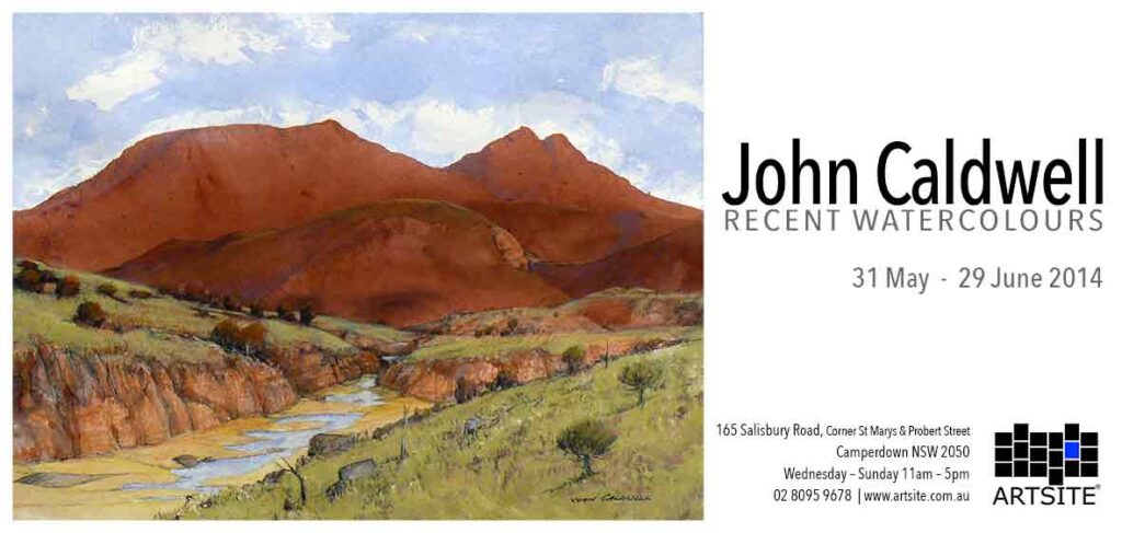John Caldwell: Recent Watercolours, 31 May - 29 June 2014, Artsite  Contemporary exhibition archive.